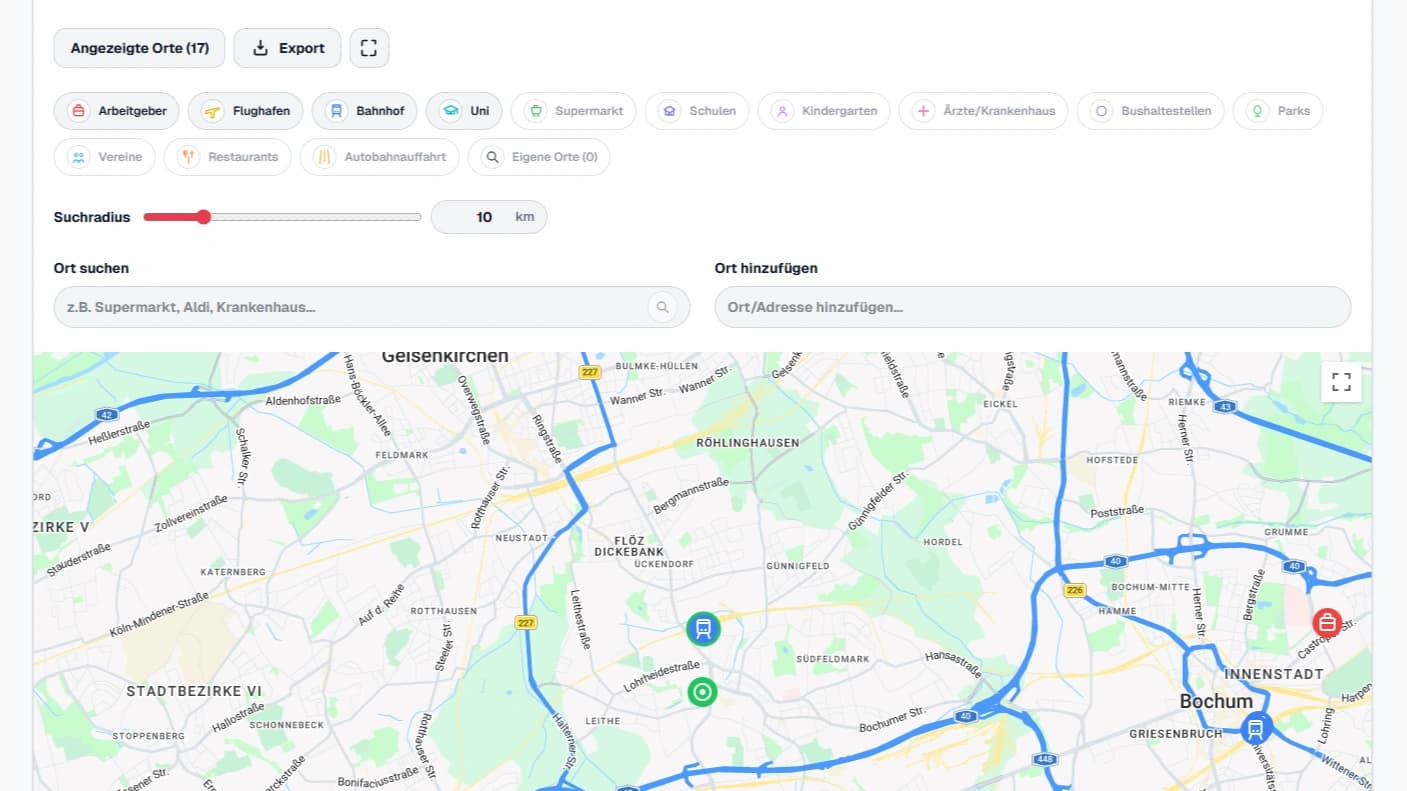 Illustration zu Standortanalyse: Wie die App den Standort recherchiert